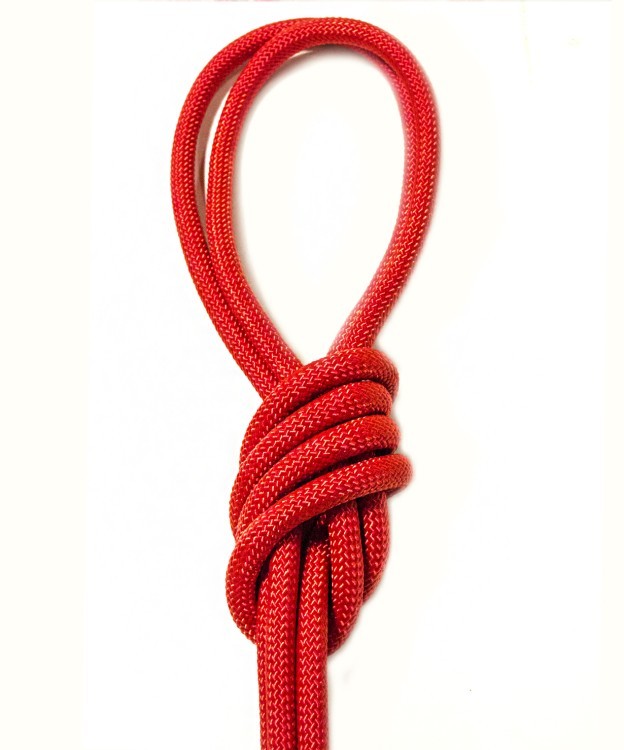 Скакалка для художественной гимнастики RGJ-103 pro, 3 м, красный с люрексом (300236)