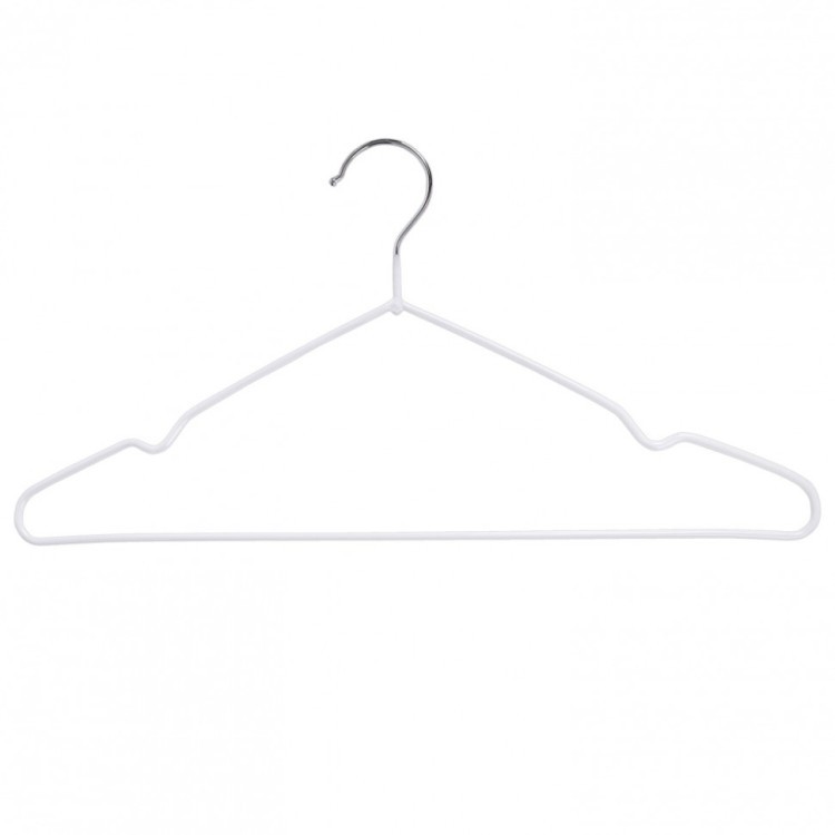 Вешалки-плечики для одежды 48-50 металл к-т 20 шт белые BRABIX PREMIUM 608470 (1) (95240)