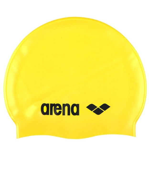 Шапочка для плавания Classic Silicone Cap yellow/black, силиконовая, 91662 35 (164897)