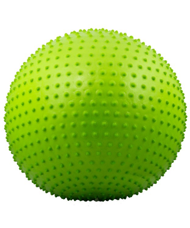 Мяч гимнастический массажный GB-301 (65 см, зеленый, антивзрыв) (78562)