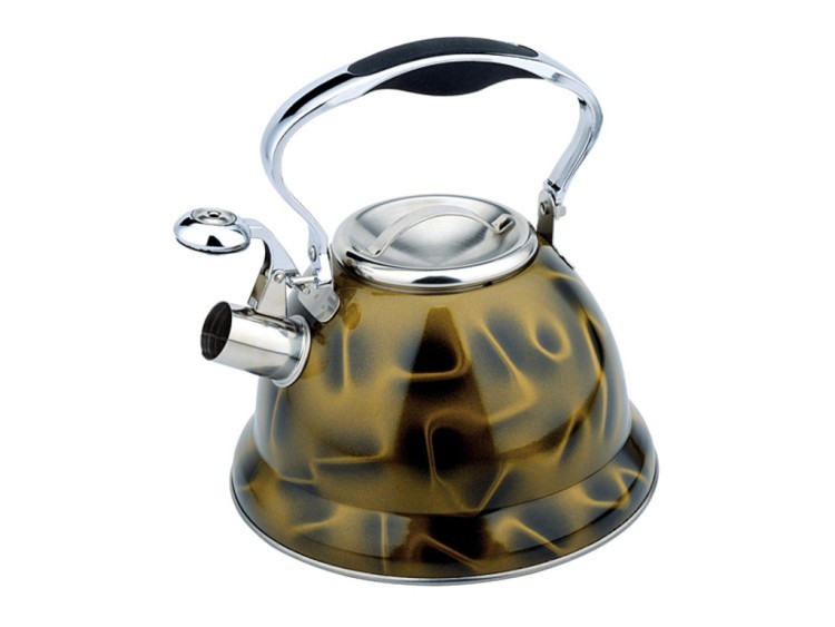 Чайник со свистком и рисунком " 3d", энергосберегающее капсульное дно, 3,2л Powise Industrial (937-501) 