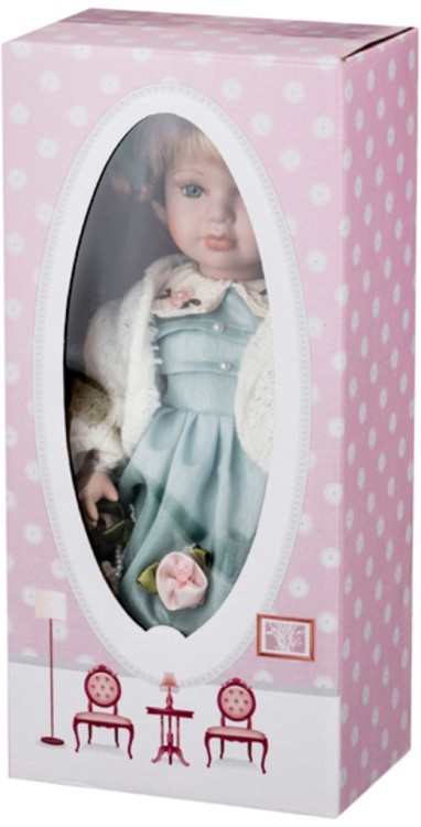 Фарфоровая кукла "лера" с мягконабивным туловищем высота=30 см. Jiangsu Holly (485-248) 