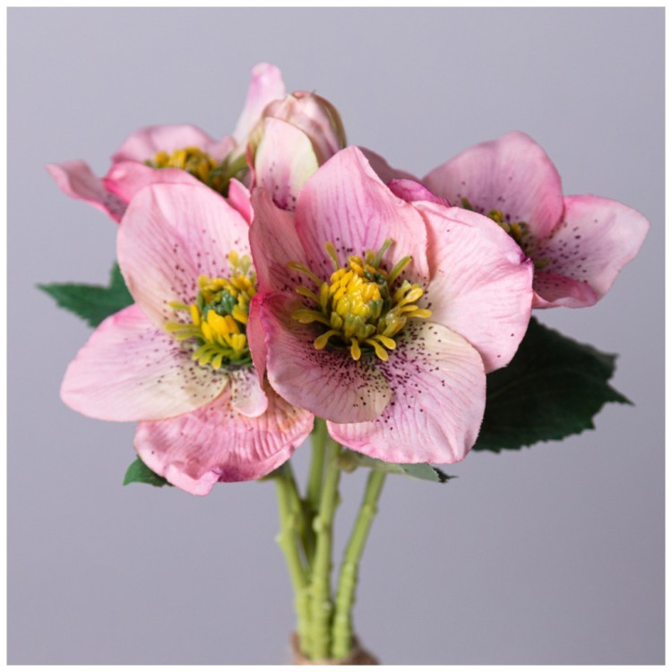 Букет искусственных цветов "геллеборус" высота= 31см Lefard (287-518)