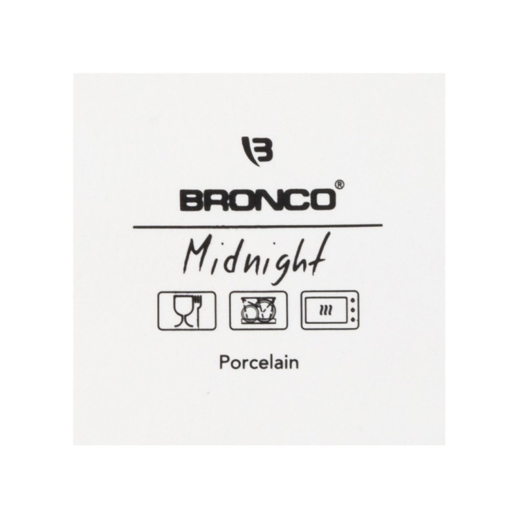 Блюдо прямоугольное с ручками bronco "midnight" 25,5*21,5*5 см Bronco (62-129)