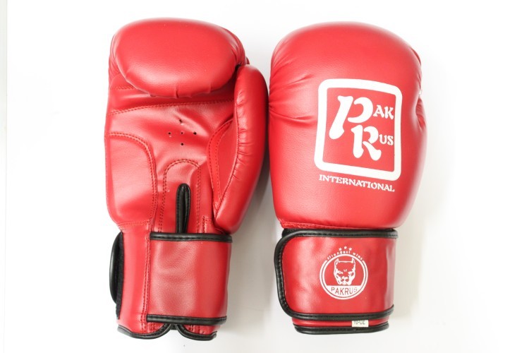 Перчатки боксерские Pak Rus , иск.кожа , 10 OZ ,красные, PR-128880 (52710)