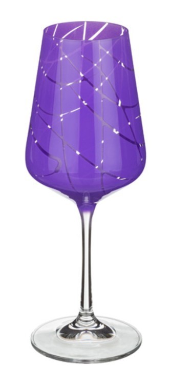 Набор бокалов для вина из 6 шт. "сандра микс" 350 мл..высота=23 см. Bohemia Crystal (674-456)