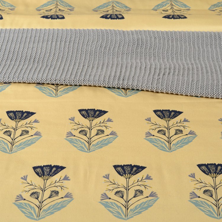 Комплект постельного белья из сатина с принтом "Летний цветок" из коллекции russian north, 150х200 см (66405)