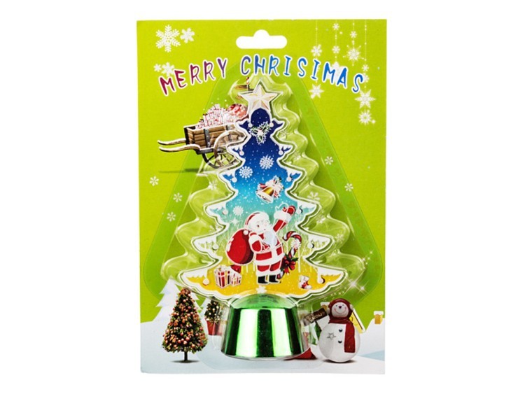 Фигурка с подсветкой "елка" 14,5*4,5 см.высота=9 см.(мал-12/кор=192шт.) Polite Crafts&gifts (786-254)