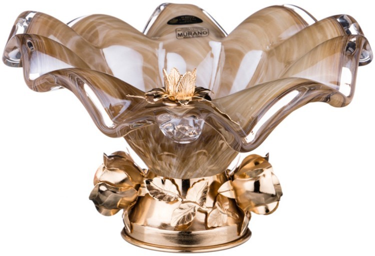 Декоративная чаша 30*23 см. высота=14 см. White Cristal (647-699) 
