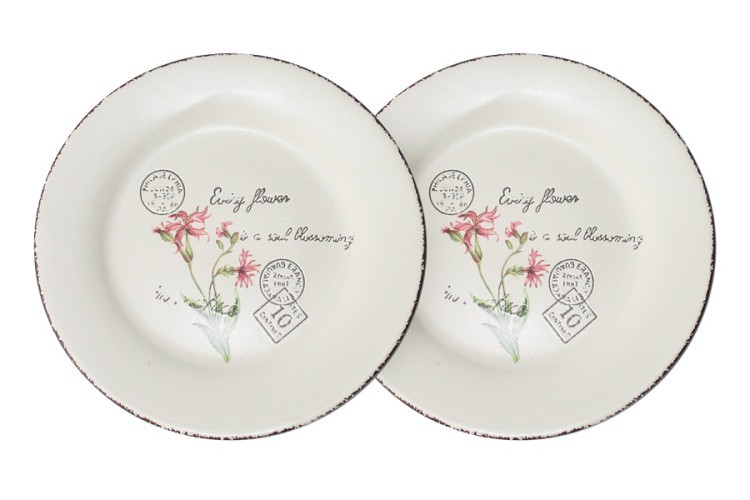 Набор из 2-х десертных тарелок Воспоминания LF Ceramic ( LF-55E2258-1-AL )