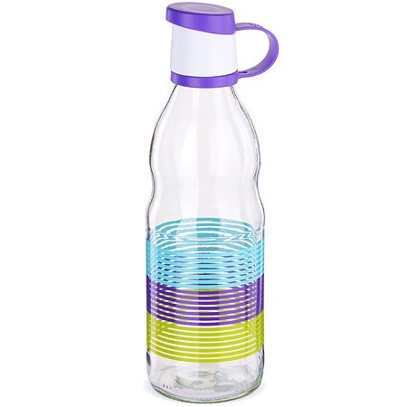 Бутылка для жидкости стекло 0,5 л ФИОЛЕТОВАЯ Mayer&Boch (80538)