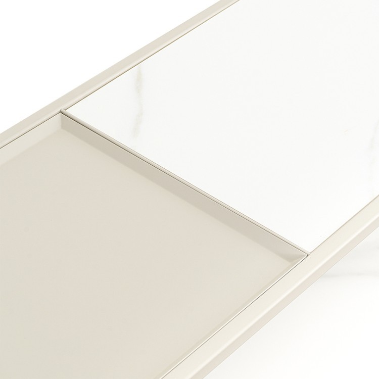 Стол консольный mayen, 120х35х76 см, белый/бежевый (76057)