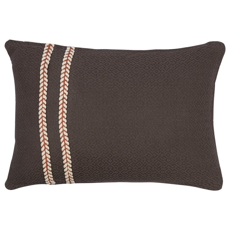 Подушка декоративная базовая braids серо-коричневого цвета из коллекции ethnic, 30х45 см (75350)