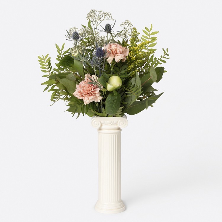 Ваза для цветов athena, 25 см, белая (75709)