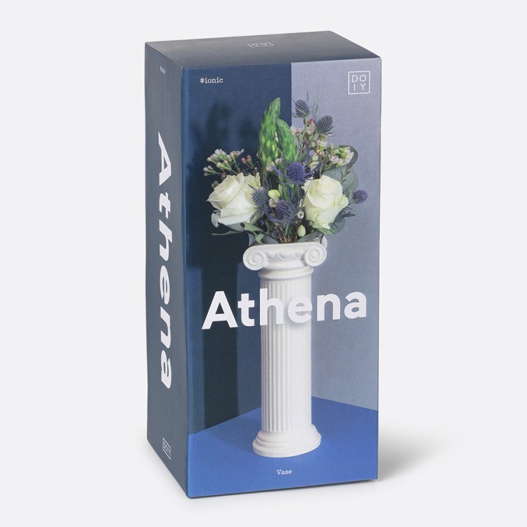 Ваза для цветов athena, 25 см, белая (75709)