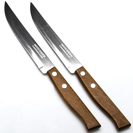 Ножи 2штуки 11,5см. руч/ дерево на блистере МВ (23428)