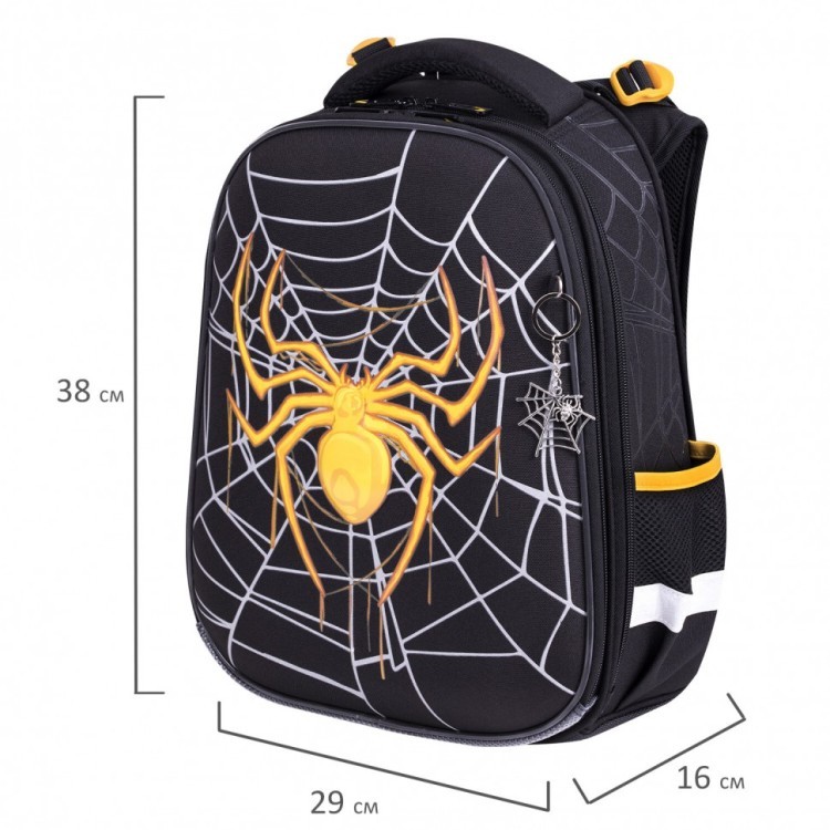 Ранец Brauberg Premium, 2 отделения,  Venomous spider, 3D панель, 38х29х16 см, 271355 (88896)
