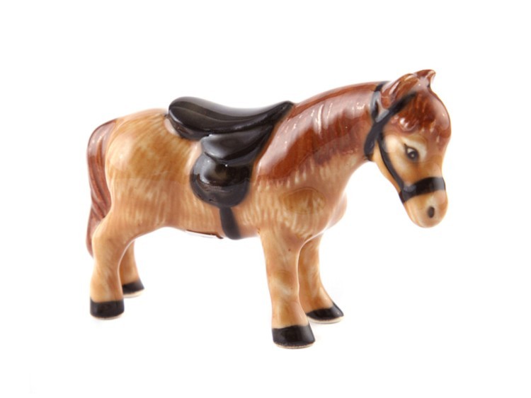 Минискульптура коллекционная "лошадь" ручная работа высота=5 см. длина=7 см. Kachen (432-361) 