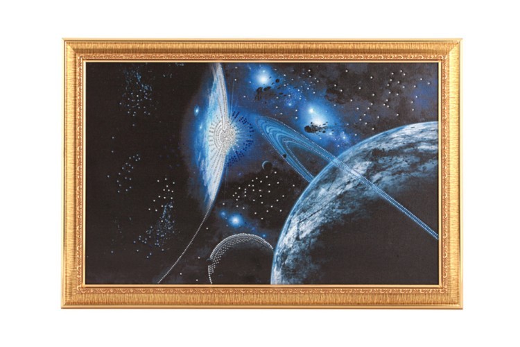 Картина космос, стразы,55х35см (562-038-28) 