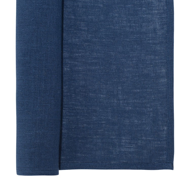 Салфетка сервировочная из стираного льна синего цвета из коллекции essential, 45х45 см (73786)