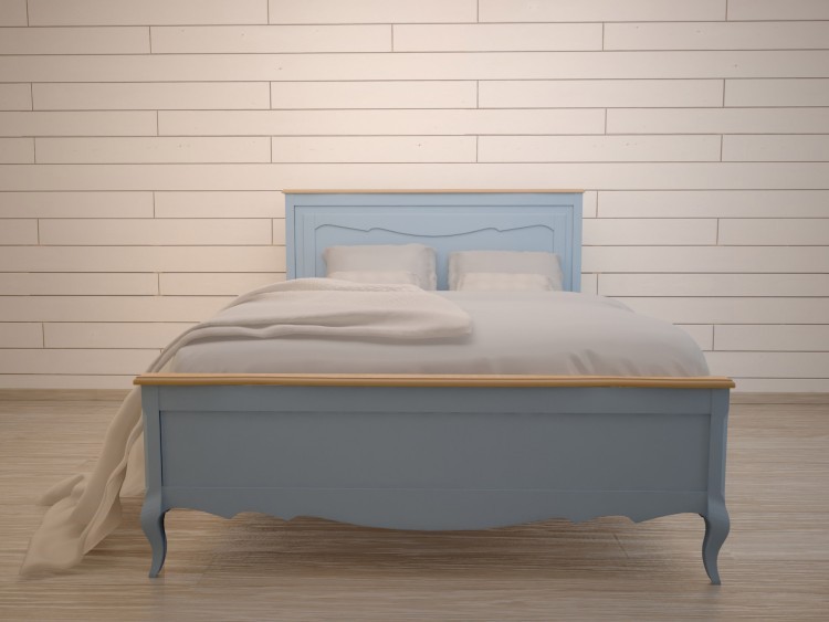 Дизайнерская кровать Leontina Blue 160x200 арт ST9341/16B ST9341/16B-ET