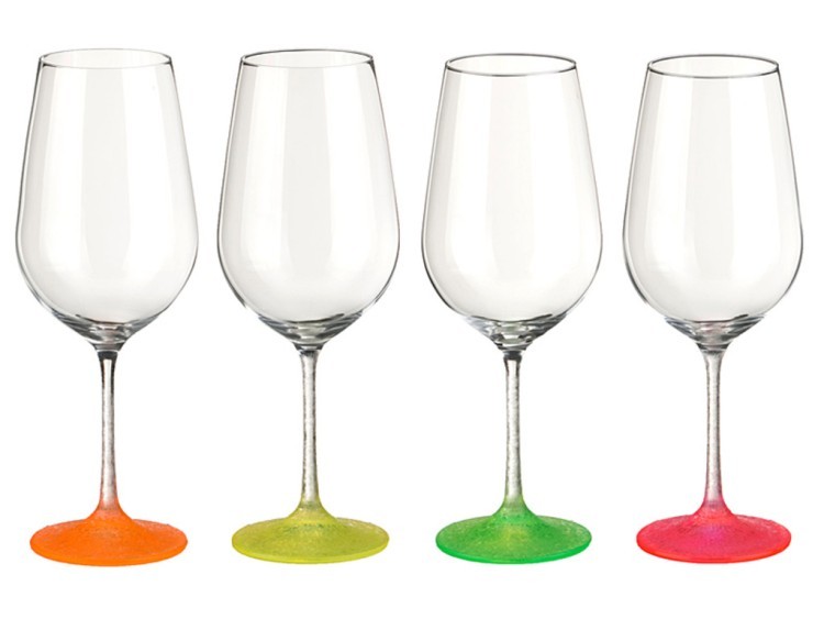 Набор бокалов для вина из 4 шт. "neon frozen" 550 мл. Bohemia Crystal (674-386)