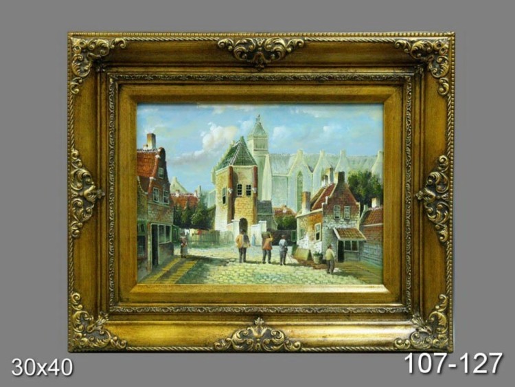 Картина "городской пейзаж" полотно-30*40 см.багет-60*50 см. Frame Factory (107-127) 