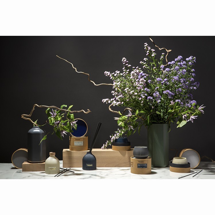 Свеча ароматическая cypress, jasmine & patchouli из коллекции edge, серый, 30 ч (75639)