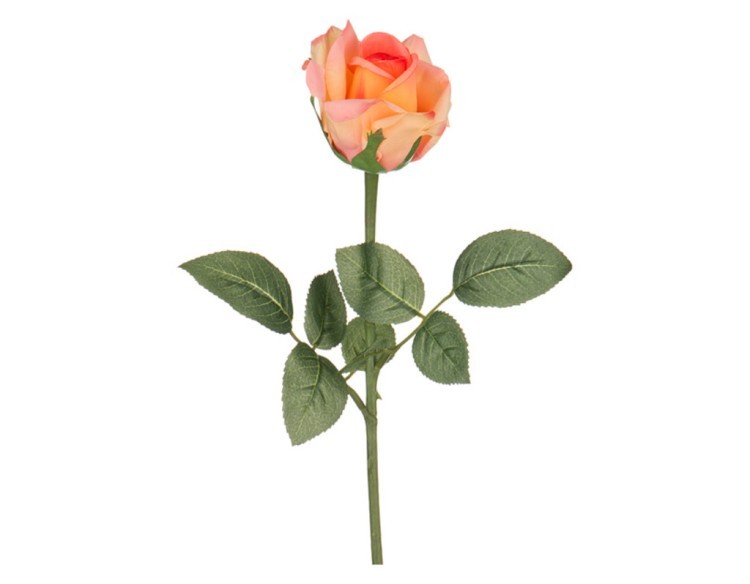 Цветок искусственный "роза" длина=36 см. (кор=1шт.) SILK-KA (654-202)