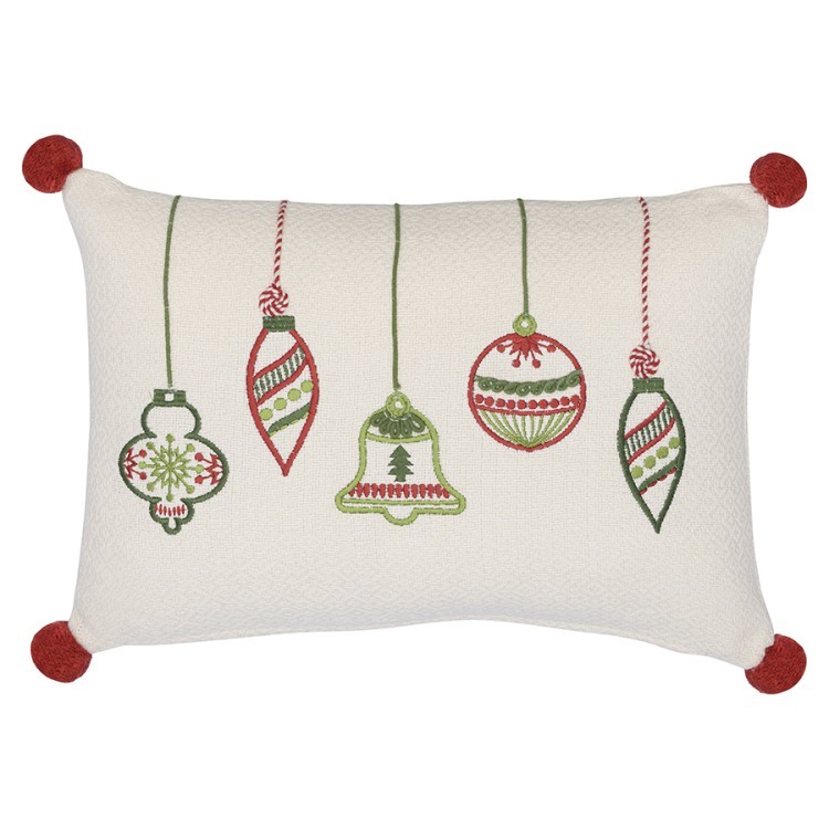 Подушка декоративная с вышивкой christmas decorations из коллекции new year essential, 30х45 см (75359)