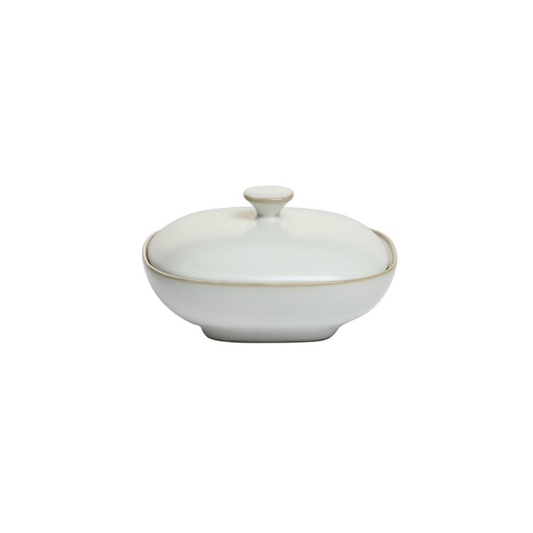 Чаша с крышкой L9670-Cream, каменная керамика, ROOMERS TABLEWARE
