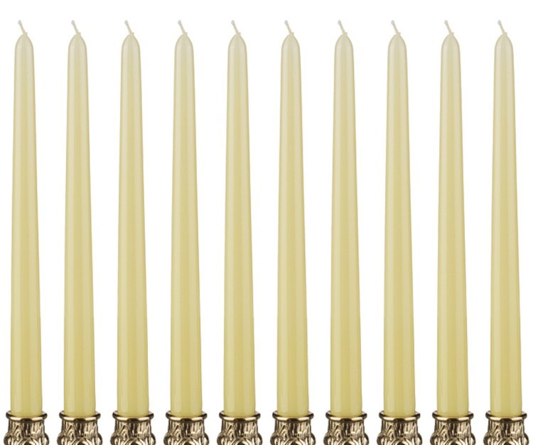 Набор свечей из 10 шт.высота=29 см.лимонный (кор=9набор.) Adpal (348-379)