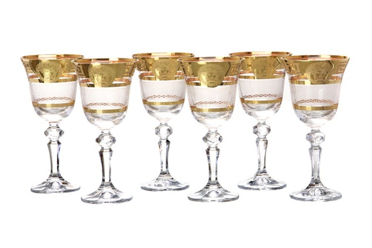 Набор бокалов  для вина из  6 шт."лаура" 170 мл. Crystalite Bohemia (387-527) 