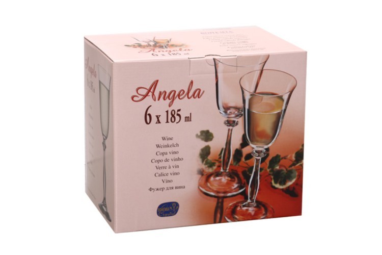 Набор бокалов для вина из 6 шт."анжела" 185 мл. Crystalex Cz (674-073) 