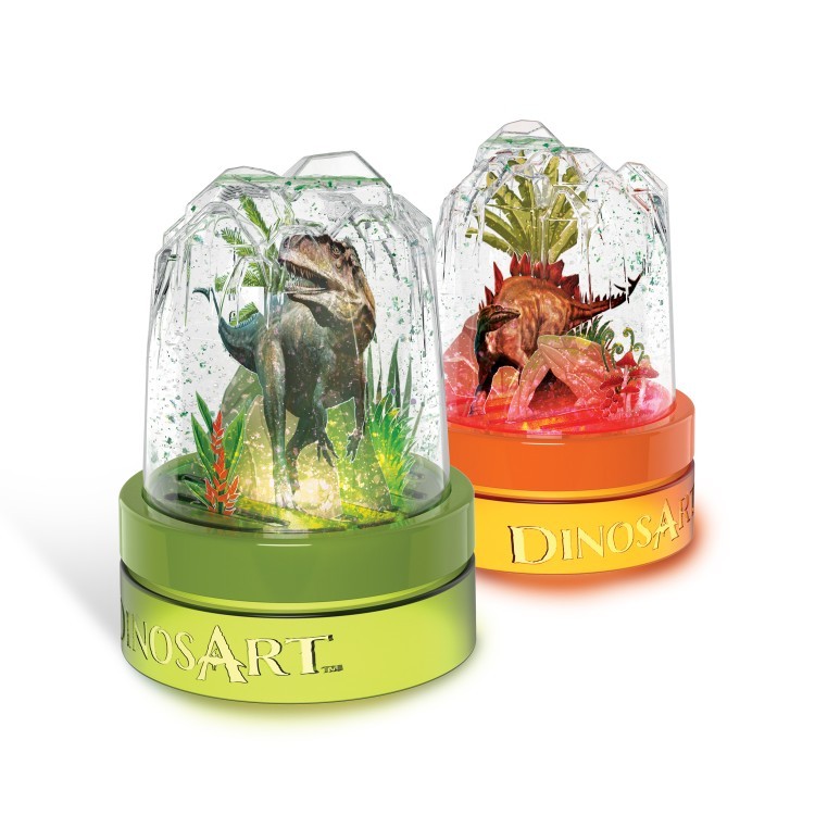 Серия Dino: Набор для творчества по созданию ночных светильников, мини-аквариумов с подсветкой (2 светильника) (15101_NSDA)