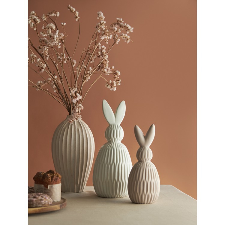 Декор из фарфора белого цвета trendy bunny из коллекции essential, 12,5х12,5x30,5 см (77384)