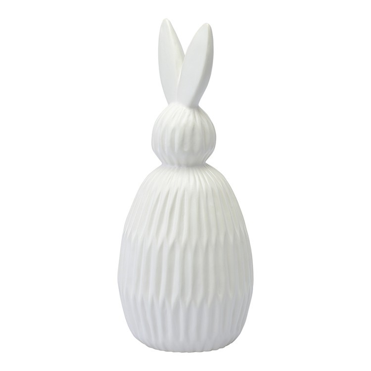 Декор из фарфора белого цвета trendy bunny из коллекции essential, 12,5х12,5x30,5 см (77384)