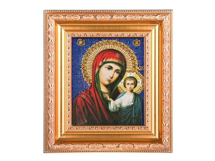 Картина казанская икона божией матери 40х36см (562-057-37) 