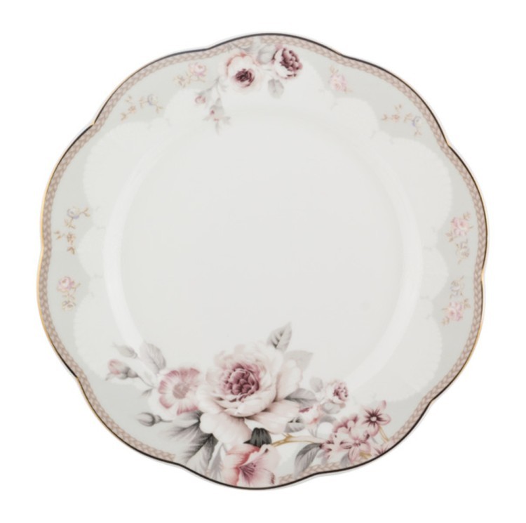 Набор десертных тарелок "диана" из 6 шт.диаметр=21 см. Porcelain Manufacturing (264-664) 