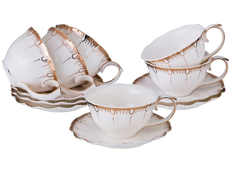 Чайный набор "герцогиня" на 6 персон 12пр. 240 мл Lefard (590-229)