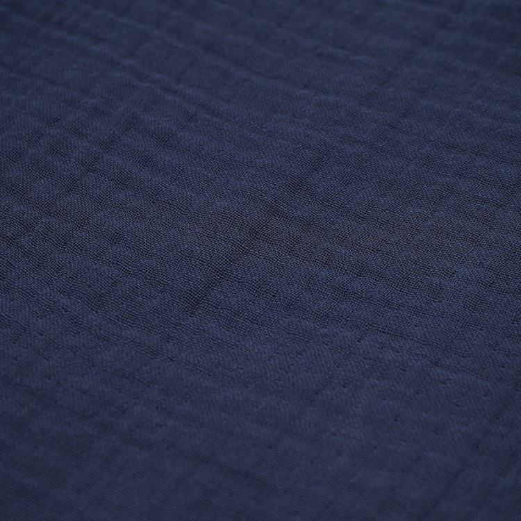 Халат из многослойного муслина темно-синего цвета из коллекции essential, размер s (75394)