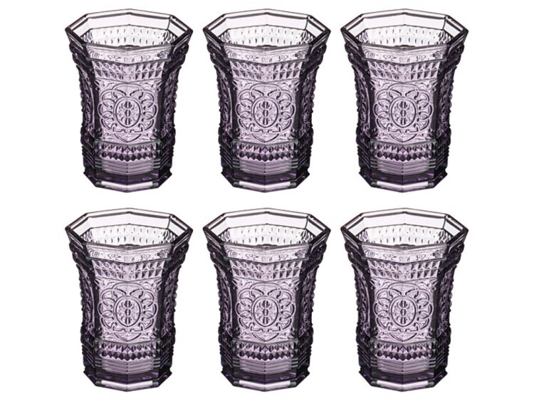Набор стаканов для воды "муар" из 6 шт. 350 мл. высота=11 см. Lefard (228-053)