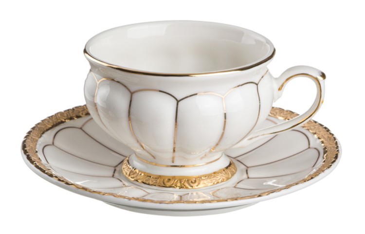 Чайный сервиз на 6 персон 15 пр."барокко" 1200/200 мл. Porcelain Manufacturing (418-245) 
