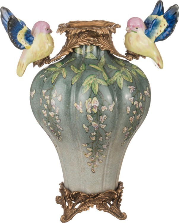 Декоративная ваза диаметр=19 см. высота=31 см. (кор=2шт.) Lefard (469-245)
