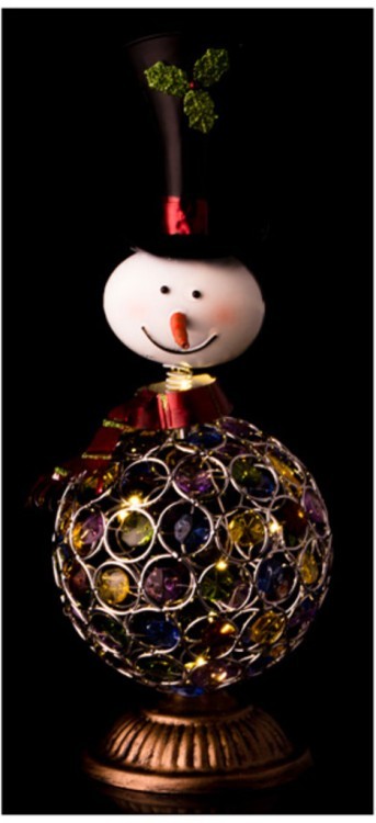 Фигурка "снеговик" 13*13*36 см. с подсветкой Polite Crafts&gifts (391-140)