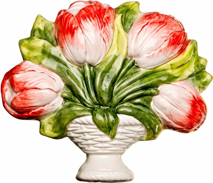 Панно настенное "красные тюльпаны" 23*27 см. Annaluma (628-119)