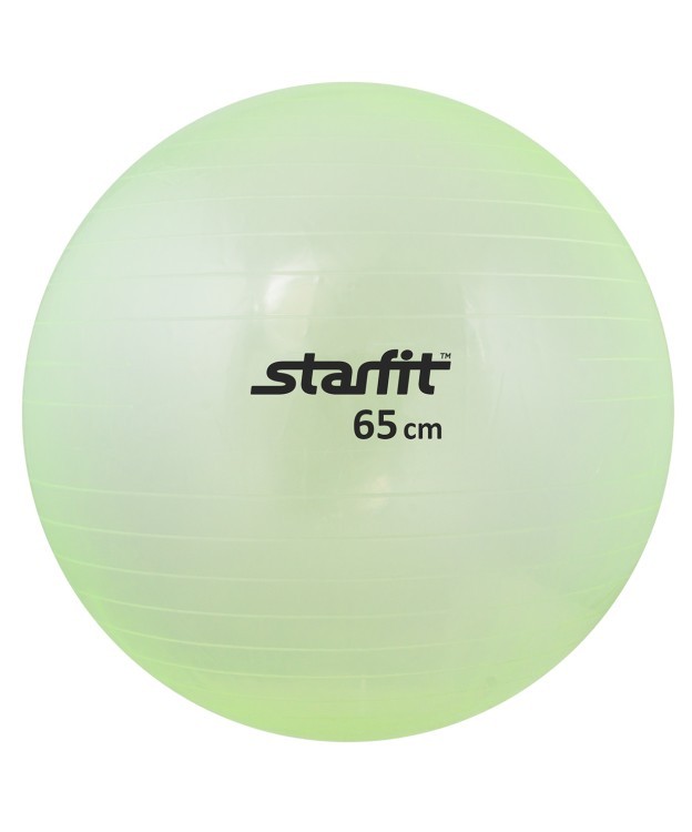 Мяч гимнастический GB-105 65 см, прозрачный, зеленый (136438)