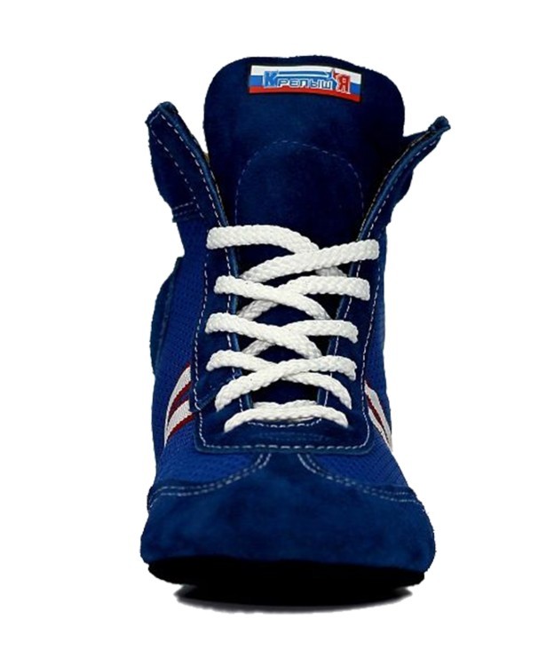 Обувь для самбо WS-3030, замша, синяя (161281)