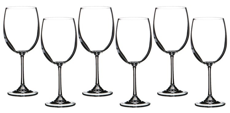 Набор бокалов для вина из 6 шт. "гурман" 400 мл.высота=21 см. Crystalite Bohemia (669-044) 