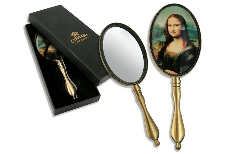 Зеркало ручное в подарочной упаковке, Леонардо да Винчи, Джоконда Carmani ( CAR013-0103 )